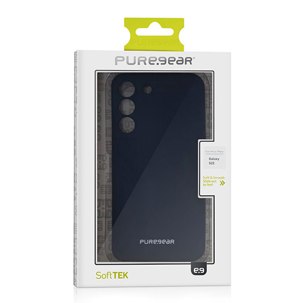 כיסוי סיליקון לגלקסי S22 כחול כהה PureGear Softek