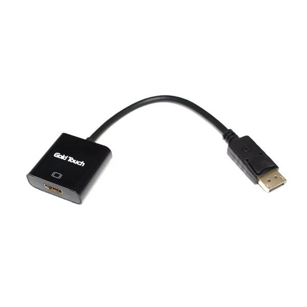 מתאם DP ל HDMI שחור Gold Touch