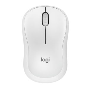 עכבר אלחוטי שקט Logitech M220 Silent עם חיי סוללה ארוכים לבן