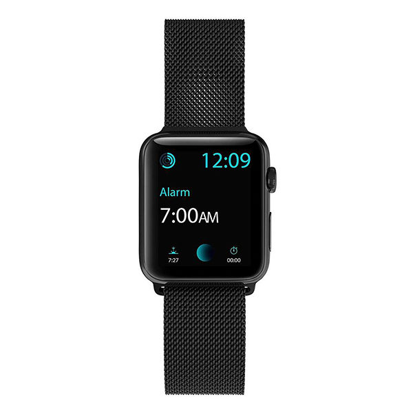 רצועה ל-Apple Watch 42/44/45mm שחור X-Doria Mesh Band