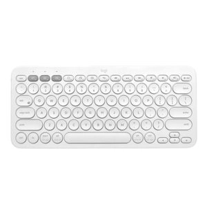 מקלדת Logitech K380 אלחוטית קומפקטית לבנה