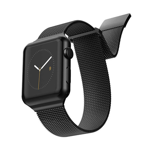 רצועה ל-Apple Watch 42/44/45mm שחור X-Doria Mesh Band