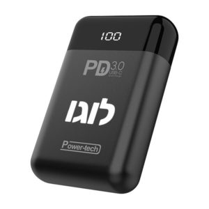 סוללה ניידת ממותגת טעינה מהירה 10,000mAh עם 3 יציאות Power Tech