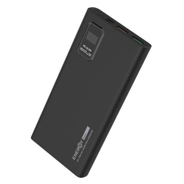 סוללת גיבוי 10000mAh עם 4 יציאות שחור Energy עם תצוגת LED