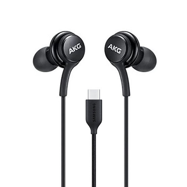 אוזניות סמסונג טייפ סי נארז בארץ שחור AKG Earphones