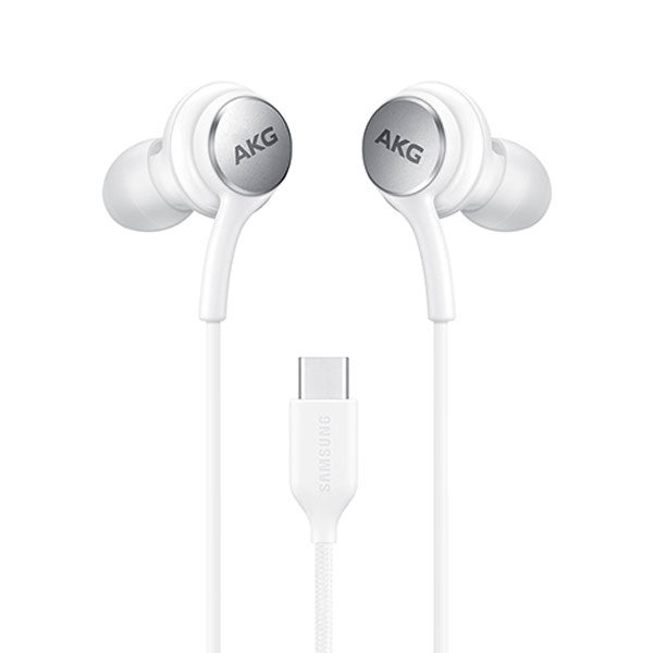 אוזניות טייפ סי סמסונג נארז בארץ לבן AKG Earphones