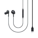 אוזניות סמסונג טייפ סי נארז בארץ שחור AKG Earphones