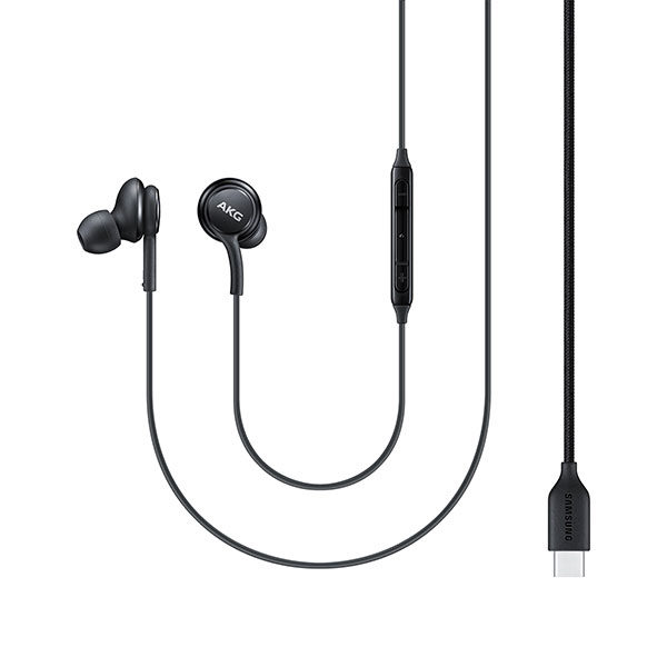 אוזניות סמסונג טייפ סי נארז בארץ שחור AKG Earphones