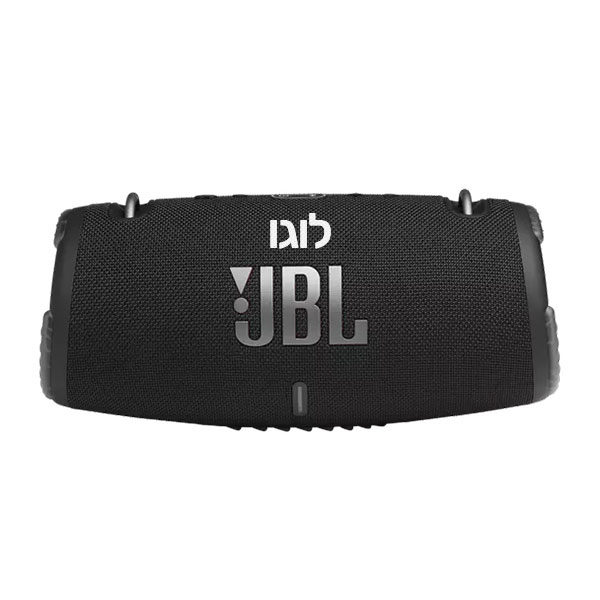 רמקול נייד עוצמתי ממותג JBL XTREME 3 שחור עם רצועת נשיאה