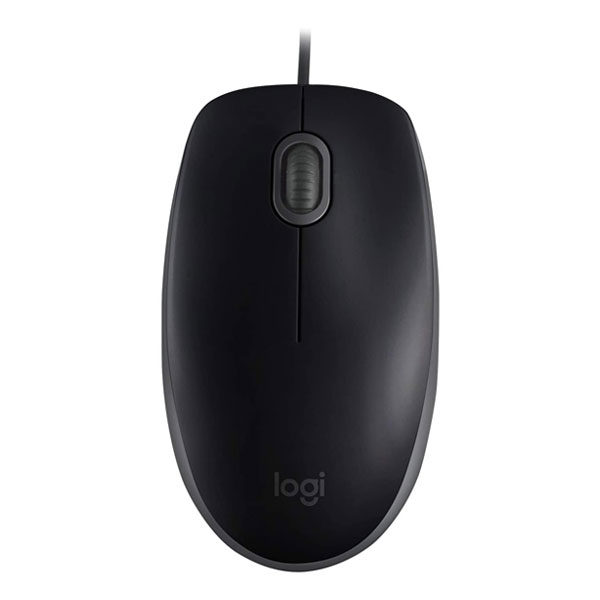 עכבר Logitech B110 Silent חוטי עם מבנה קומפקטי שחור