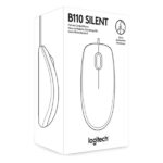 עכבר Logitech B110 Silent חוטי עם מבנה קומפקטי שחור