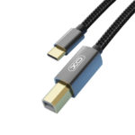 כבל למדפסת USB-C איכותי באורך 1.5M שחור