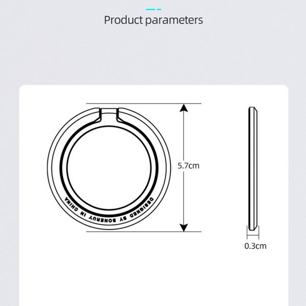 מעמד לאייפון טבעת תומך Mag-Safe מגנט עם מבנה אלומיניום Boneruy T5