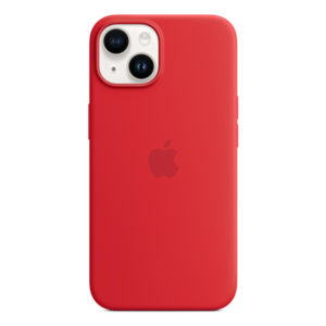 כיסוי לאייפון 14 מקורי אדום Product RED סיליקון תומך MagSafe