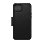 כיסוי ארנק לאייפון 14 פלוס Otterbox Strada עור שחור הכיסוי החזק בעולם