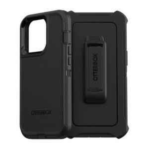 כיסוי לאייפון 14 Otterbox Defender שחור עם קליפס חזק ועמיד במיוחד