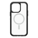 כיסוי חזק לאייפון 14 פרו מקס שקוף שחור OtterBox Defender XT תומך MagSafe