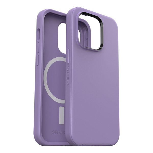 כיסוי סגול לאייפון 14 פרו Otterbox Symmetry תומך MagSafe חזק