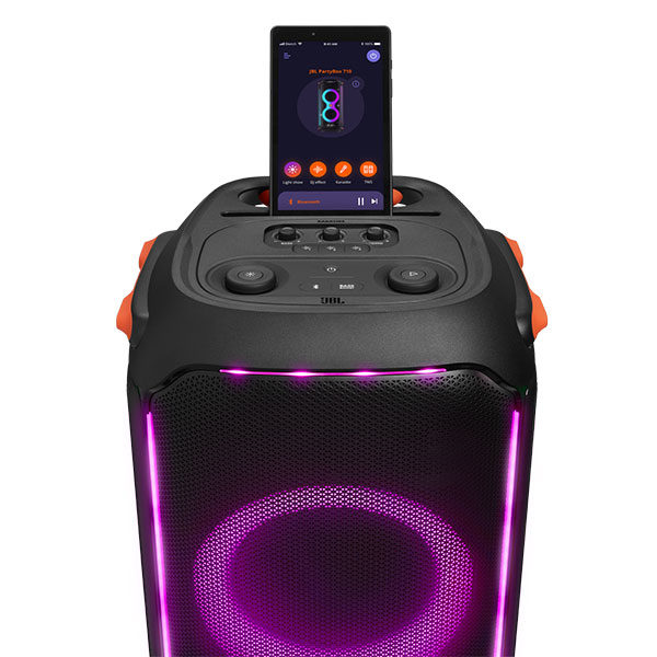 רמקול בידורית JBL PartyBox 710 בהספק 800 וואט שחור יבואן רשמי