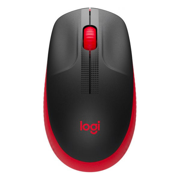 עכבר למחשב אלחוטי אדום Logitech M190 עם חיי סוללה ארוכים