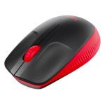 עכבר למחשב אלחוטי אדום Logitech M190 עם חיי סוללה ארוכים