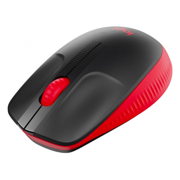 עכבר למחשב אלחוטי אדום Logitech M190 עם חיי סוללה ארוכים