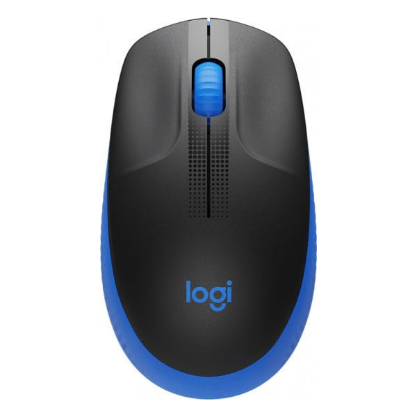 עכבר למחשב אלחוטי כחול Logitech M190 עם חיי סוללה ארוכים