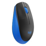 עכבר למחשב אלחוטי כחול Logitech M190 עם חיי סוללה ארוכים