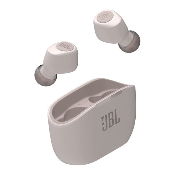 אוזניות אלחוטיות JBL Wave 100 שנהב עם באס עמוק