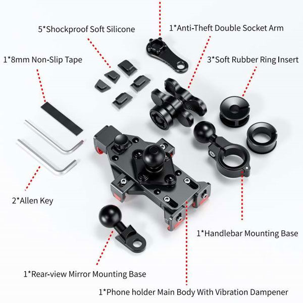 תושבת לאופניים וקורקינטים ואופנועים Kewig M23 Bike Mount