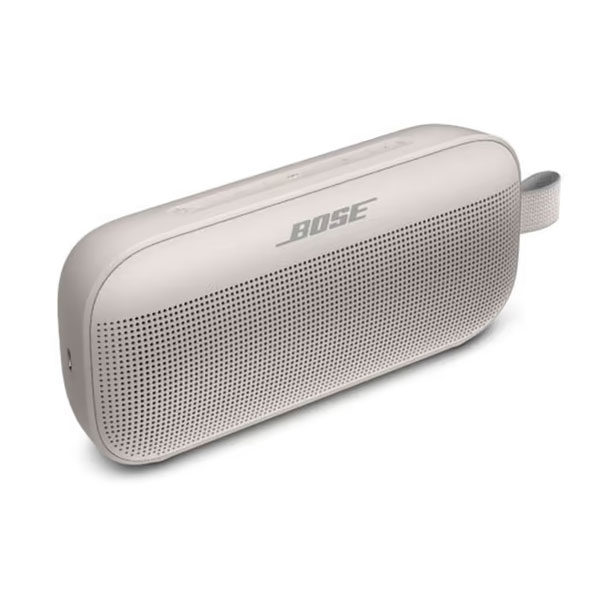 רמקול נייד Bose לבן SoundLink Flex עם באס עוצמתי