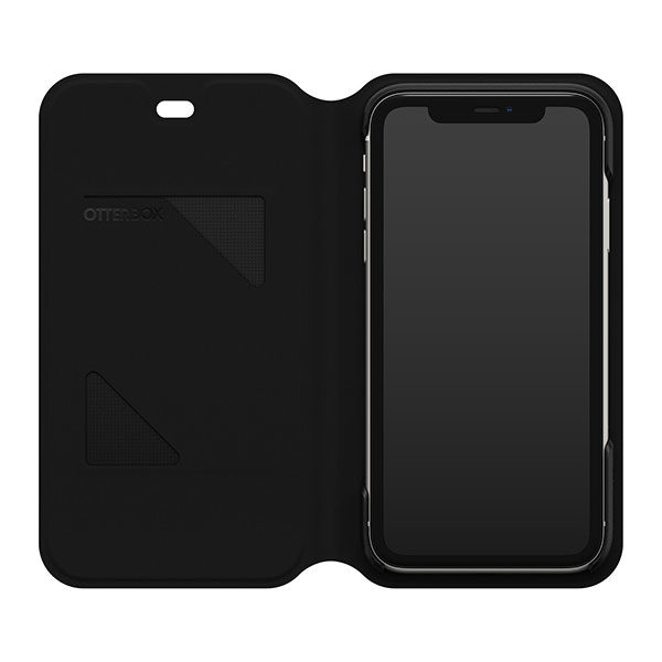 כיסוי ארנק לאייפון 11 Otterbox Strada Via שחור הכיסוי החזק בעולם