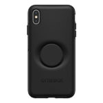 כיסוי לאייפון XS Max שחור עם תופסן Otterbox Symmetry PopSocket