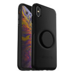 כיסוי לאייפון XS Max שחור עם תופסן Otterbox Symmetry PopSocket