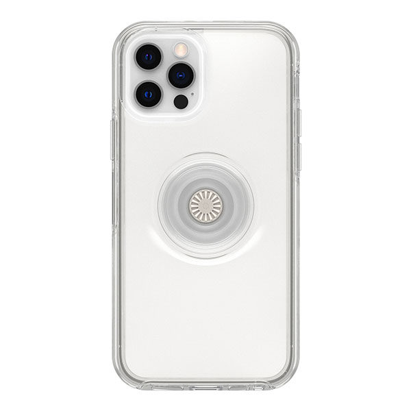 כיסוי לאייפון 12/12 פרו שקוף עם תופסן Otterbox Symmetry PopSocket