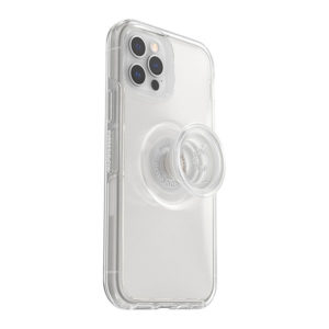 כיסוי לאייפון 12/12 פרו שקוף עם תופסן Otterbox Symmetry PopSocket