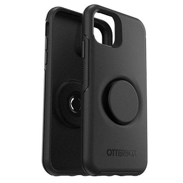 כיסוי לאייפון 11 שחור עם תופסן Otterbox Symmetry PopSocket