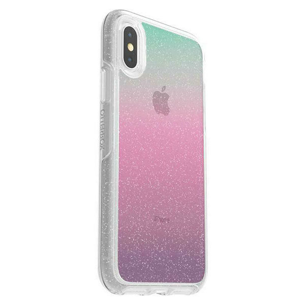 כיסוי לאייפון XS Max שקוף צבעוני נצנצים Otterbox Symmetry חזק במיוחד