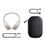 אוזניות אלחוטיות Bose לבן Quiet Comfort 45 עם סינון רעשים מובנה