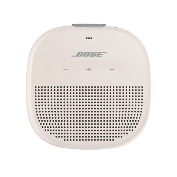 רמקול נייד SoundLink Micro לבן שמנת Bose עם קליפס אחיזה