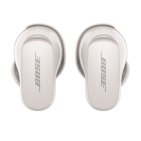 אוזניות אלחוטיות Bose לבן שמנת Quiet Comfort II עם סינון רעשים מובנה