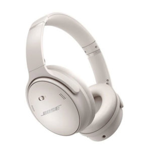 אוזניות אלחוטיות Bose לבן Quiet Comfort 45 עם סינון רעשים מובנה