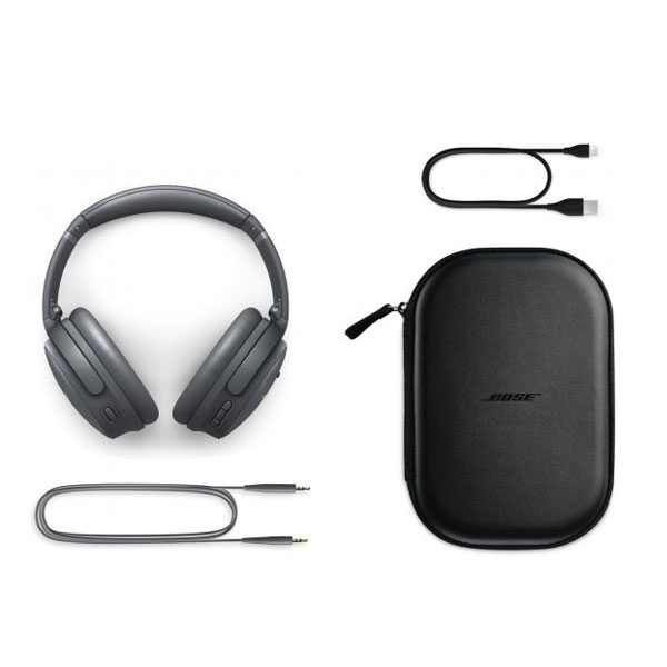 אוזניות אלחוטיות Bose אפור Quiet Comfort 45 עם סינון רעשים מובנה