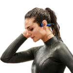 אוזניות עצם MP3 לשחייה Shokz OpenSwim כחול