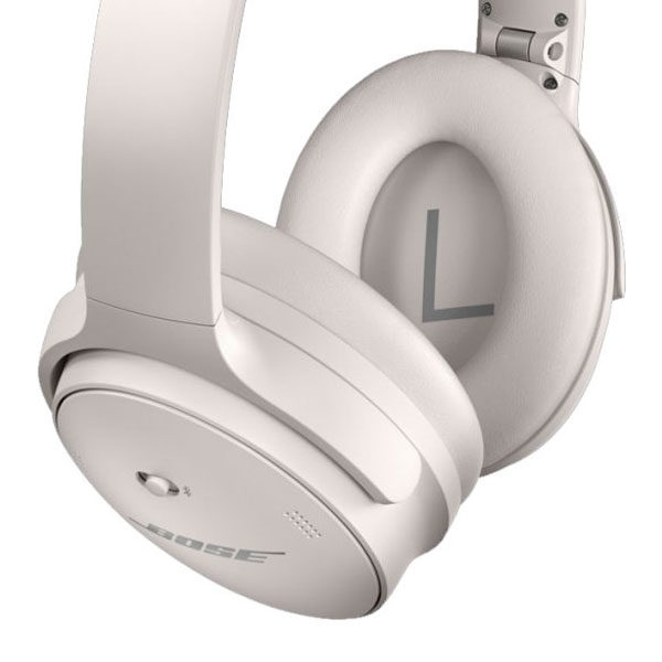 אוזניות אלחוטיות Bose לבן Quiet Comfort 45 עם סינון רעשים מובנה