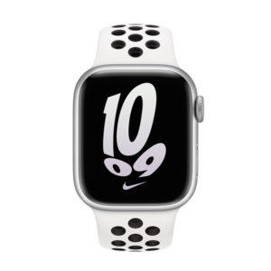 רצועה לאפל ווטש 41 מ"מ מקורית לבן שחור Apple Watch Nike Sport Band