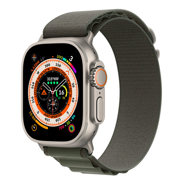 רצועה מקורית לשעון אפל 49 מ”מ ירוק Apple Watch Alpine Loop - Small