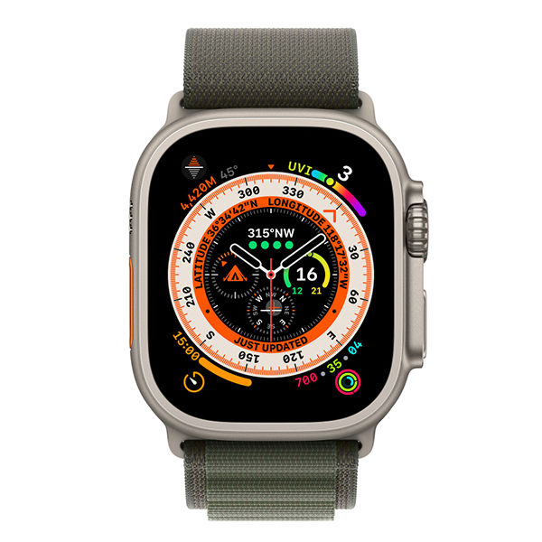 רצועה מקורית לשעון אפל 49 מ”מ ירוק Apple Watch Alpine Loop - Small