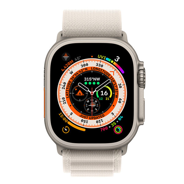 רצועה לאפל ווטש 49 מ”מ מקורית לבן כוכב Apple Watch Alpine Loop - Small