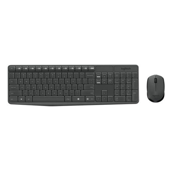 עכבר ומקלדת אלחוטיים למחשב Logitech MK235 עם חיי סוללה ארוכים